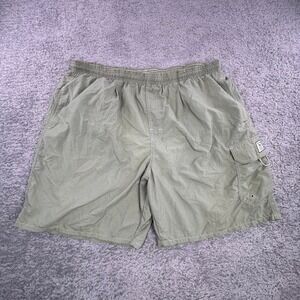 Big Dogs Mens Olive Green Cargo Swim Trunks Mesh Lined Board Shorts Size 1X